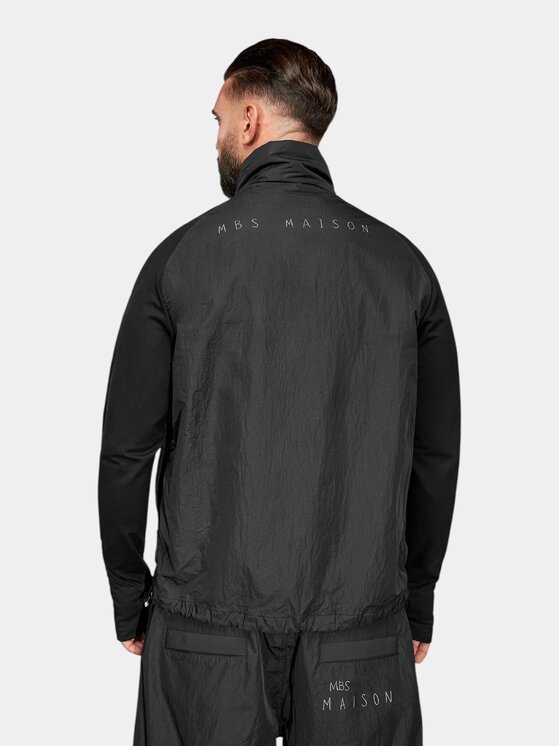 MADE BY SOCIETY MADE BY SOCIETY Kurtka anorak FLOW Hoodie - H17734 Czarny Basic Fit