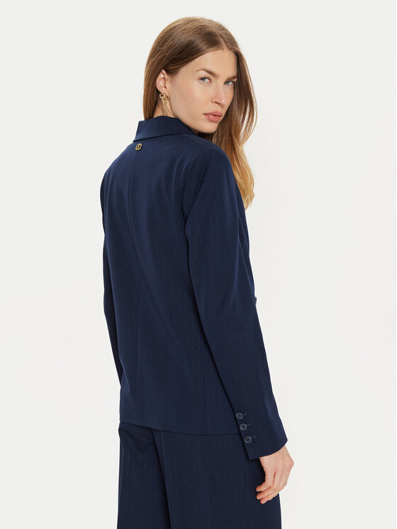 TWINSET TWINSET Sako 242TP2150 Tmavomodrá Regular Fit