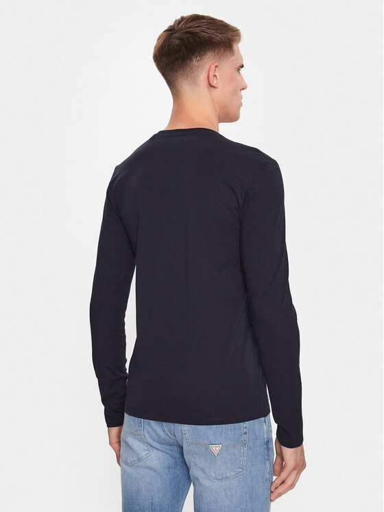 Guess Guess Hosszú ujjú M2YI08 J1314 Sötétkék Slim Fit
