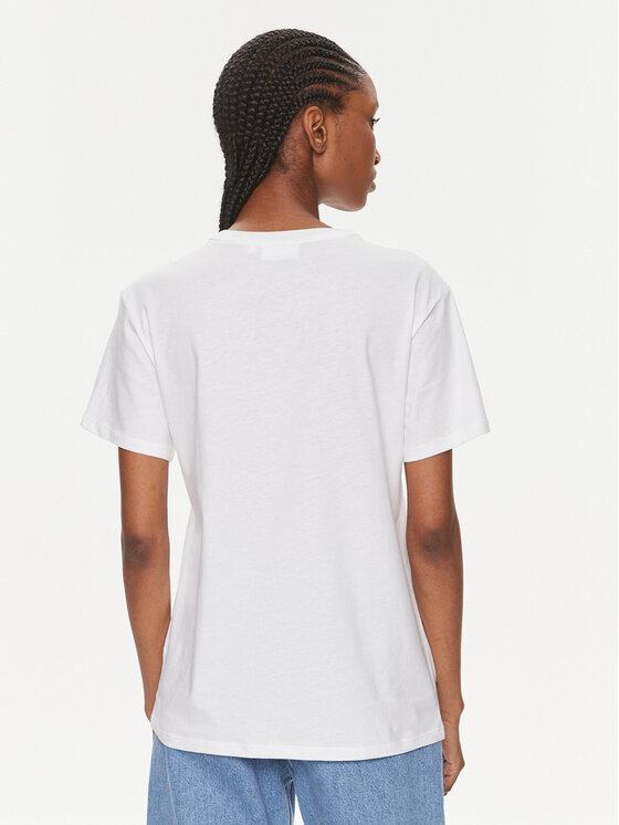 Calvin Klein Calvin Klein T-särk Micro Logo K20K206629 Valge Regular Fit