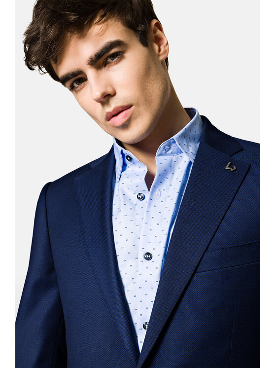 Lancerto Lancerto Garnitur GA073123000007 Granatowy Slim Fit