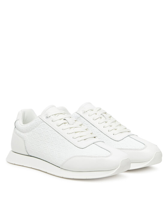 Calvin Klein Calvin Klein Sneakersy Low Prof Runn Laceup Mono HM0HM01896 Biały