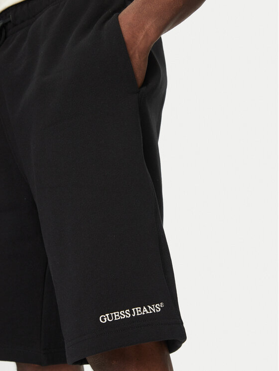 Guess Jeans Guess Jeans Športové kraťasy M5GD49 KCPR1 Čierna Regular Fit