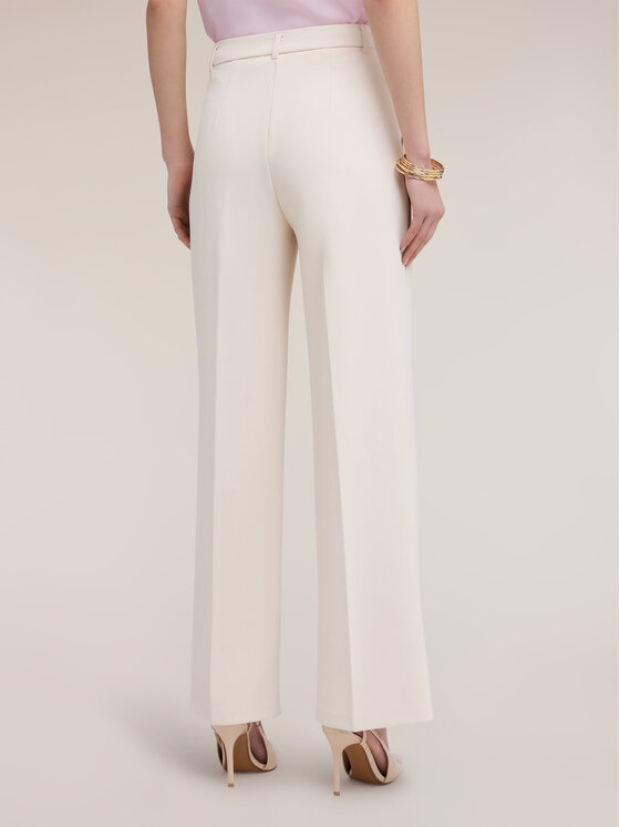 Motivi Motivi Pantaloni di tessuto P061Q004475N002 Crema Over Fit