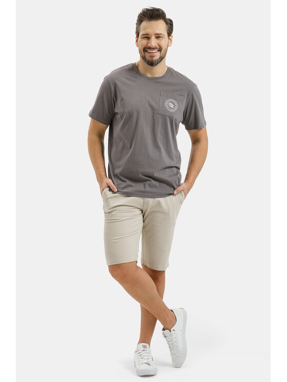 Cross Jeans Cross Jeans T-Shirt 16153-021 Szary Regular Fit
