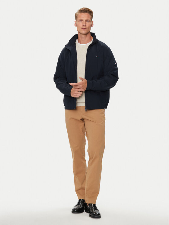 Tommy Hilfiger Tommy Hilfiger Bunda pro přechodné období MW0MW34470 Tmavomodrá Regular Fit