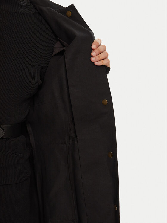 JACQUEMUS JACQUEMUS Trenčkot 24E241CO051 Černá Regular Fit