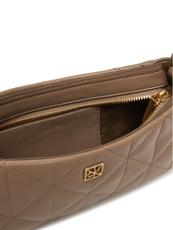 Calvin Klein Calvin Klein Дамска чанта Quilted Sm Shoulder Bag LV04F3327G Бежов