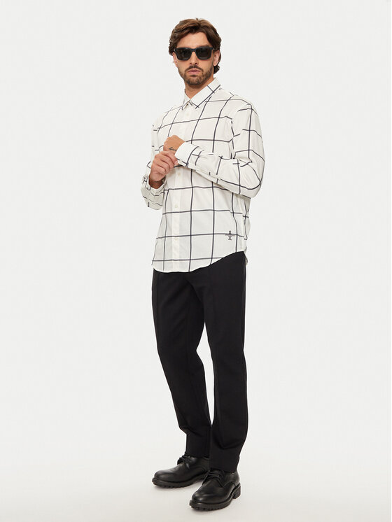 Armani Exchange Armani Exchange Koszula 6DZCL5 ZN5FZ 51AW Biały Regular Fit