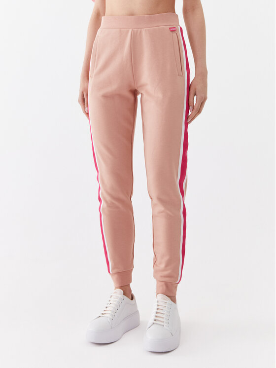 Guess Guess Teplákové nohavice V3YB20 aKBV71 Hnedá Regular Fit