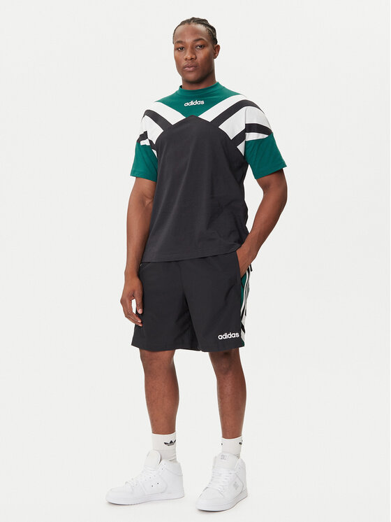 adidas adidas Pantaloni scurți sport 90s Football JX3077 Negru Loose Fit