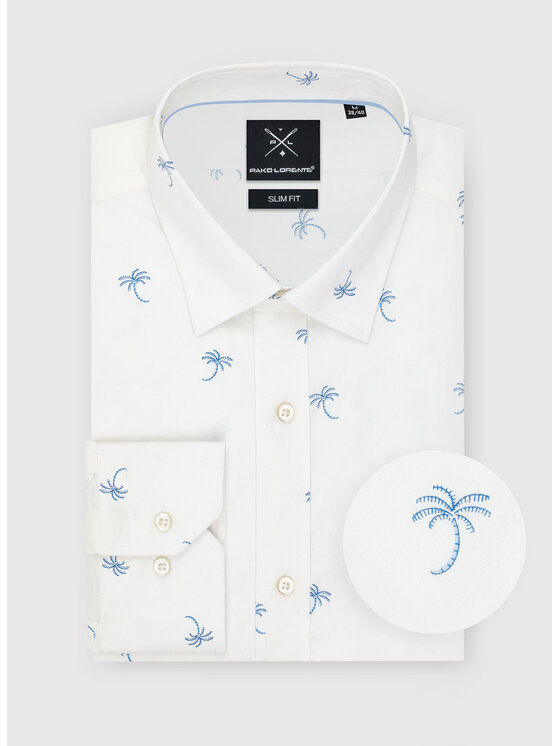 Pako Lorente Pako Lorente Koszula P23SF-1X-015 Biały Slim Fit