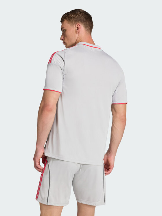adidas adidas Koszulka techniczna Olympique Lyon Szary Slim Fit