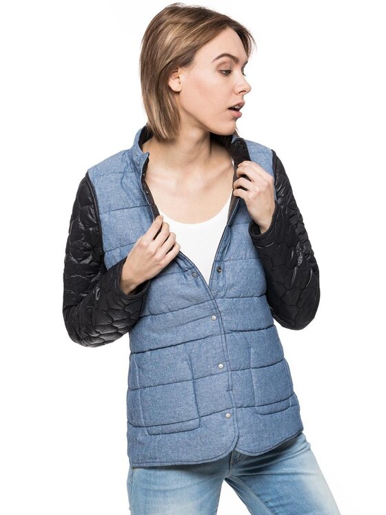Wrangler Wrangler Giacca da donna REVERSIBLE JACKET Blu Slim Fit