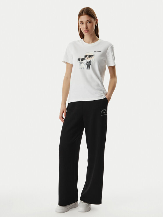 KARL LAGERFELD KARL LAGERFELD Póló A3W17077 Fehér Regular Fit