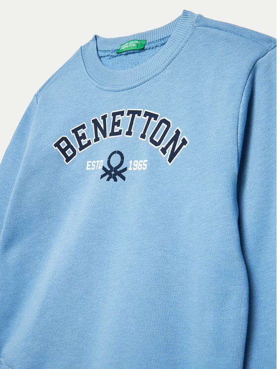 United Colors Of Benetton Sweatshirt 3J70G10F0 Blau Regular Fit Modivo