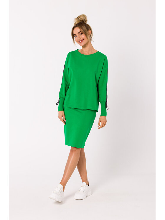 Made of Emotion Made of Emotion Felpa M727 Verde Premium Fit