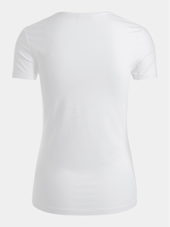 Pieces Pieces Majica Irene 17082526 Bela Slim Fit