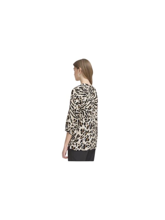 ICHI ICHI Camicia ihmarrakech aop sh6 Marrone Regular Fit