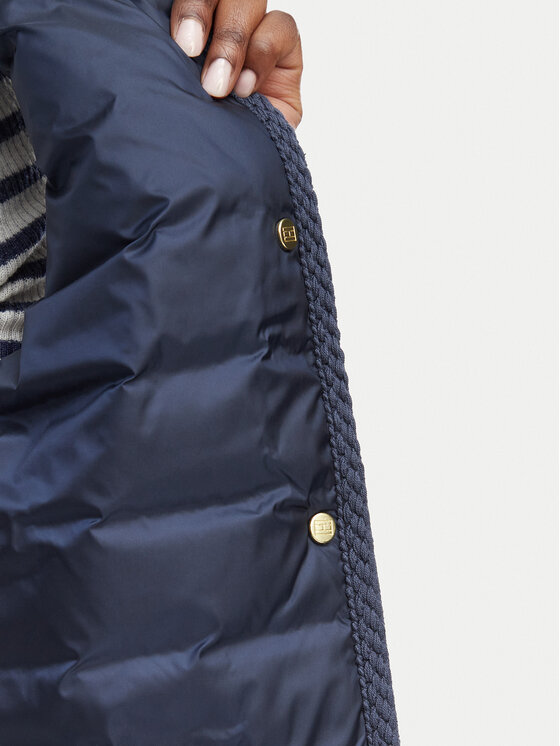 Tommy Hilfiger Tommy Hilfiger Športová vesta WW0WW49661 Tmavomodrá Slim Fit