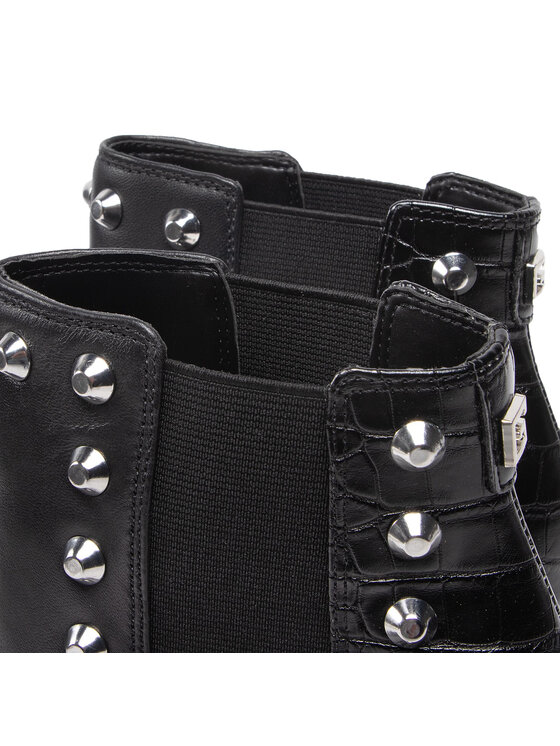 Guess Guess Polokozačky Ricoy FL8RIY LEA10 Černá