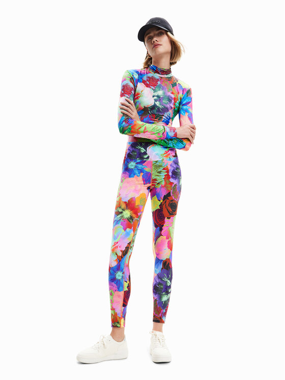 Desigual Desigual Leggings Tulipa 23SWKK07 Šarena Slim Fit