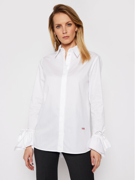 Victoria Victoria Beckham Cămașă Stardust Poplin 2121WSH002279A Alb Regular Fit 2121WSH002279A imagine noua