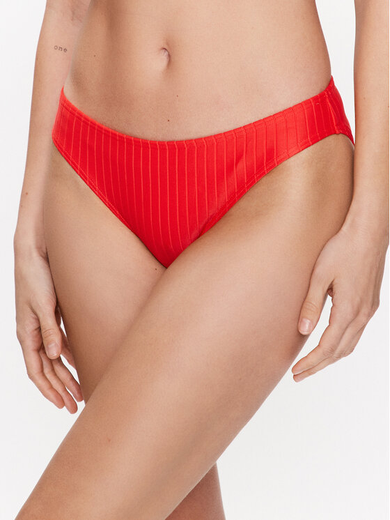 Billabong Spodnji del bikini Lined Up Lowrider ABJX400737 Rdeča