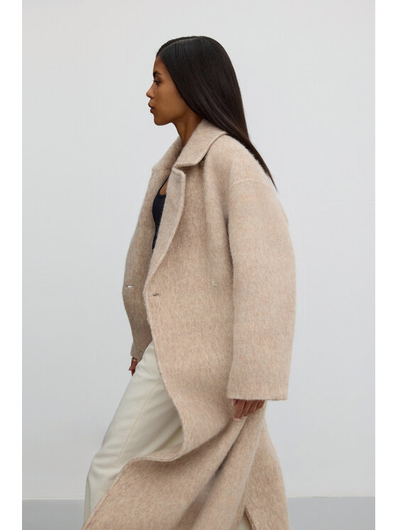 Estro Estro Cappotto ER00115601 Beige Loose Fit