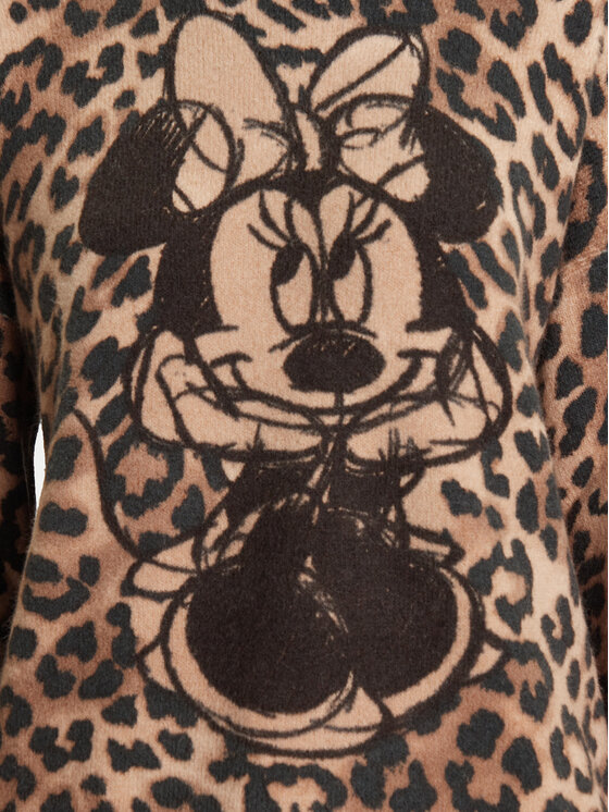 Desigual Desigual Džemper Minnie 25WWJF43 Smeđa Regular Fit