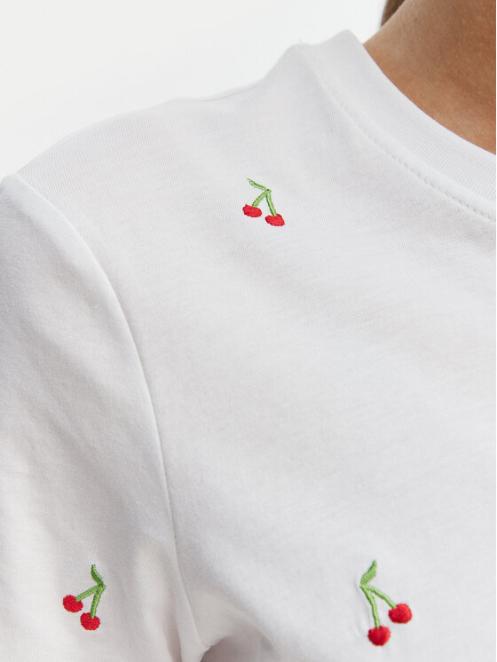 ONLY ONLY Тишърт Ketty 15288473 Бял Regular Fit