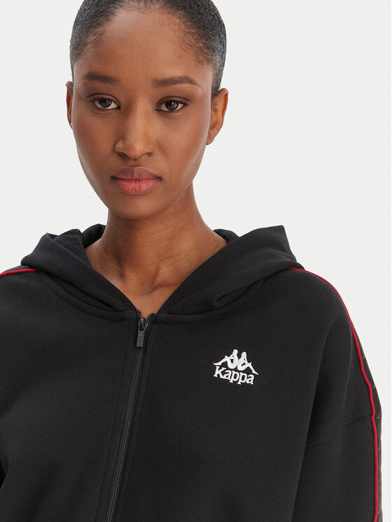 Kappa Kappa Sweatshirt Banda Clarise 32261BW Schwarz Regular Fit