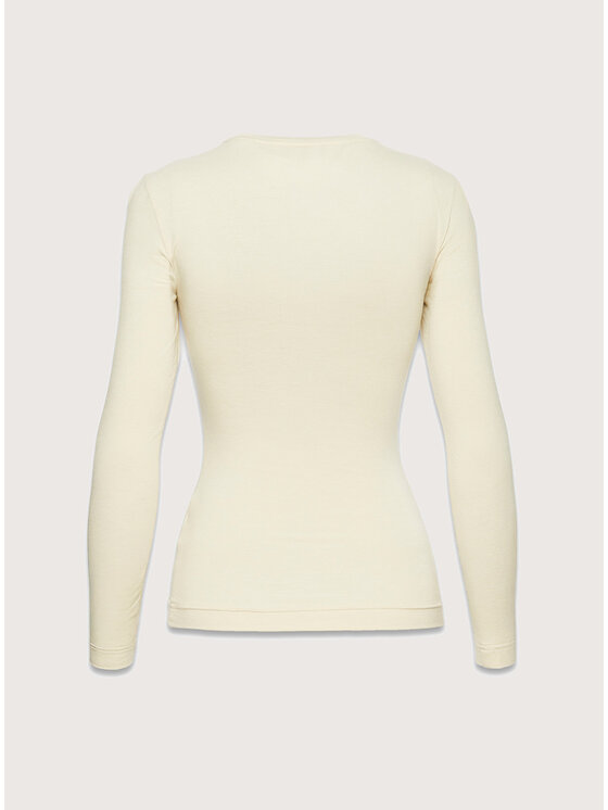 La Mania La Mania Longsleeve SONIA Bianco Classic Fit