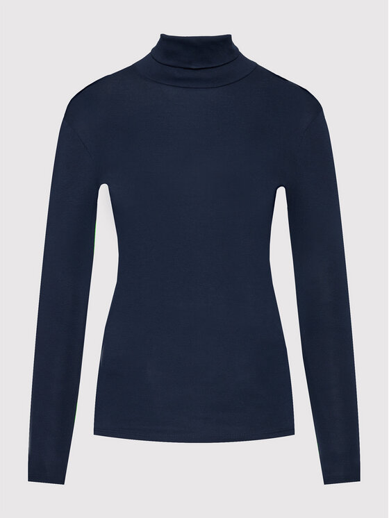 United Colors Of Benetton United Colors Of Benetton Golf 3GA2E2224 Mornarsko modra Slim Fit