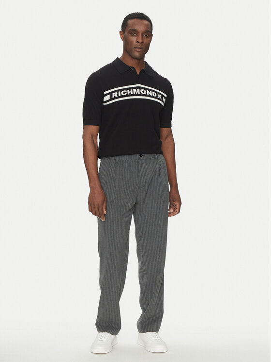Richmond X Richmond X Sweater UMP25128PO Fekete Regular Fit