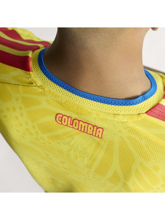 adidas adidas Koszulka techniczna Colombia Żółty Slim Fit
