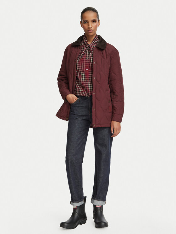 Hunter Hunter Демісезонна куртка HARW0027262 Бордовий Regular Fit