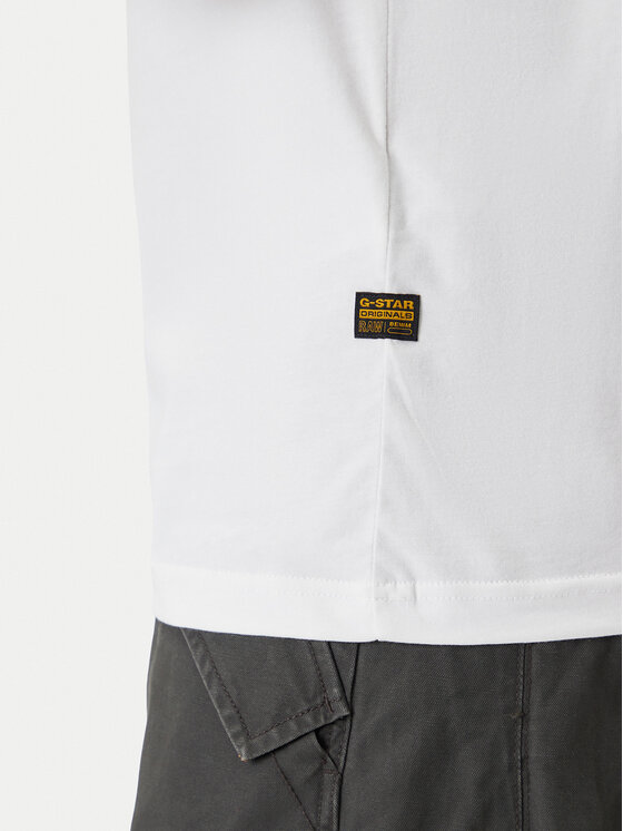 G-Star Raw G-Star Raw T-Shirt HD Print D26824-D975 Bílá Regular Fit