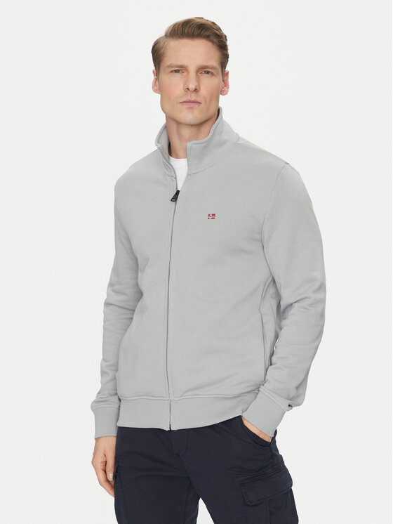 Napapijri Mikina Balis NP0A4HHW Sivá Regular Fit