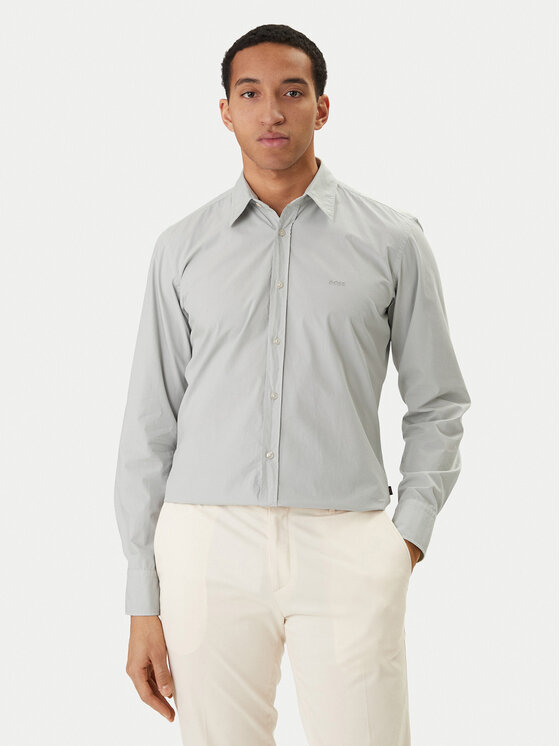 BOSS BOSS Košile Relegant 50518304 Šedá Regular Fit