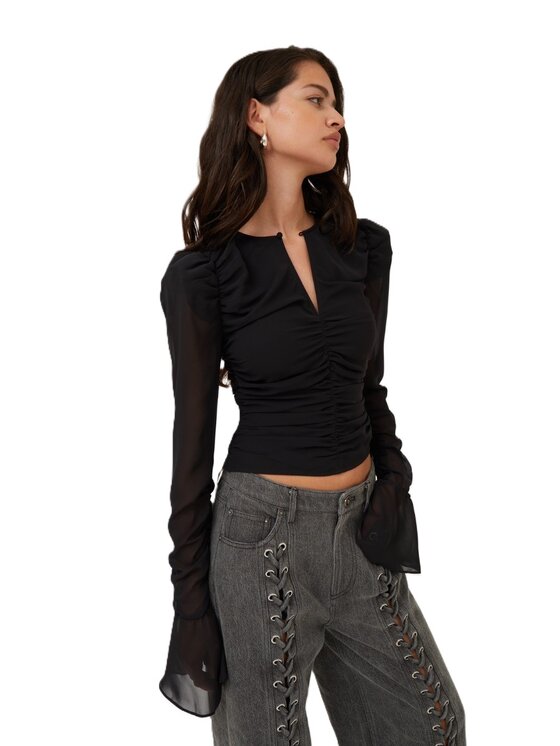 ROTATE ROTATE Top 114150-100 Nero Regular Fit