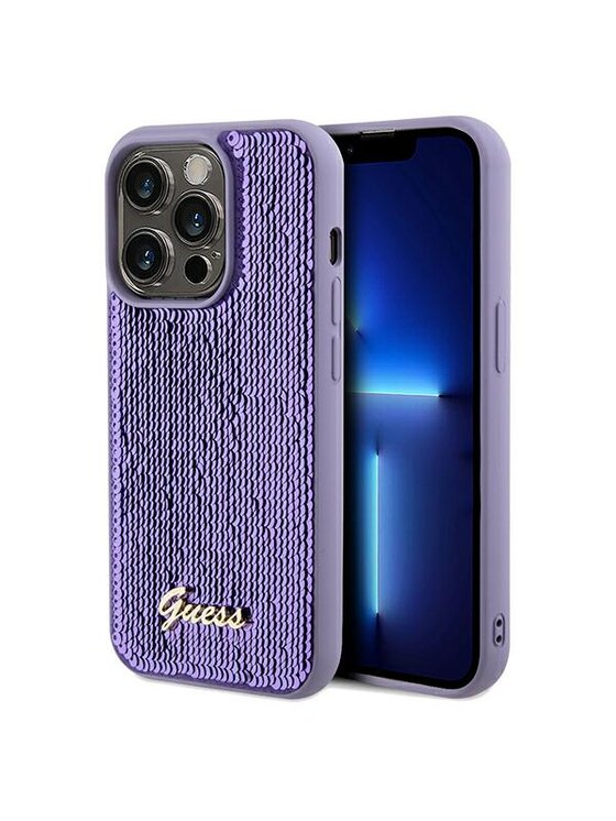Guess Guess Etui na telefon iPhone 14 Pro Max Fioletowy