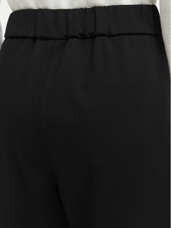 Calvin Klein Calvin Klein Riidest püksid LV044G210G Must Wide Leg