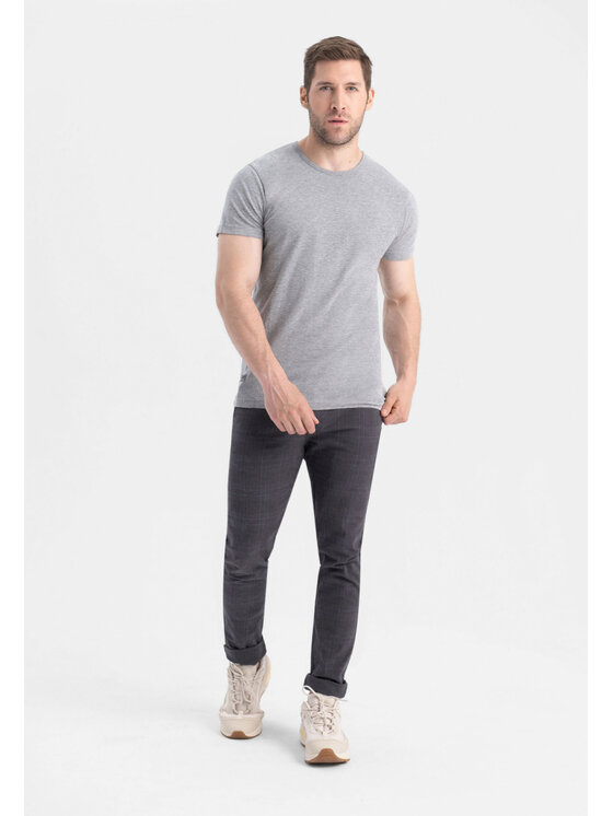 Volcano Volcano Komplet 2 t-shirtów T-CLONE Biały Slim Fit
