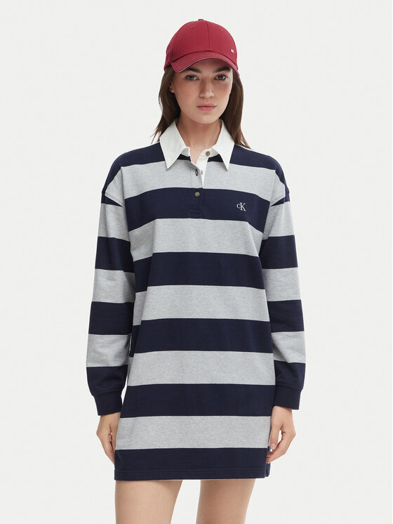 Calvin Klein Jeans Rochie de zi LV047F214G Colorat Loose Fit