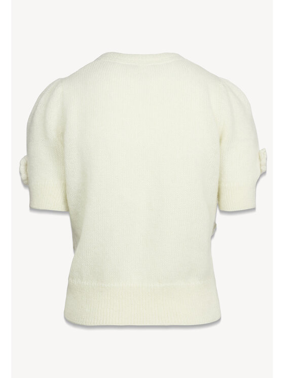 BIZUU BIZUU Sweter ADRIS Biały Standard Fit