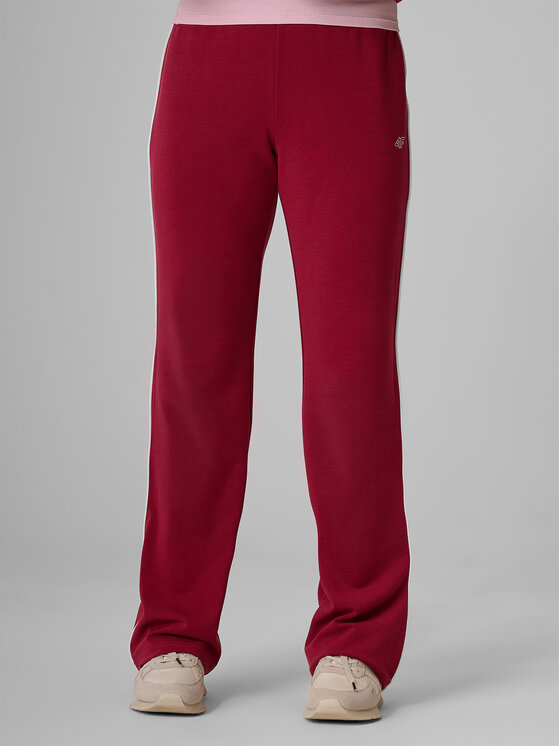 4F 4F Spodnie dresowe COURT SOCIETY Bordowy Slim Fit