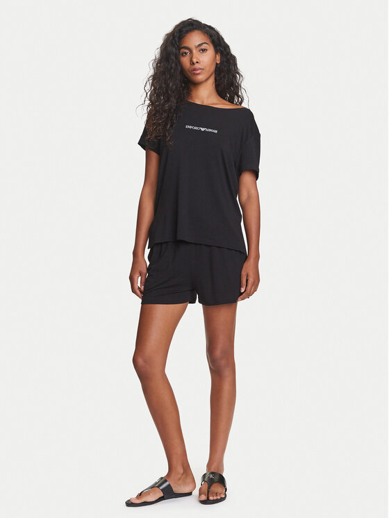 Emporio Armani Emporio Armani T-särk EW000780 AF12192 UC001 Must Regular Fit