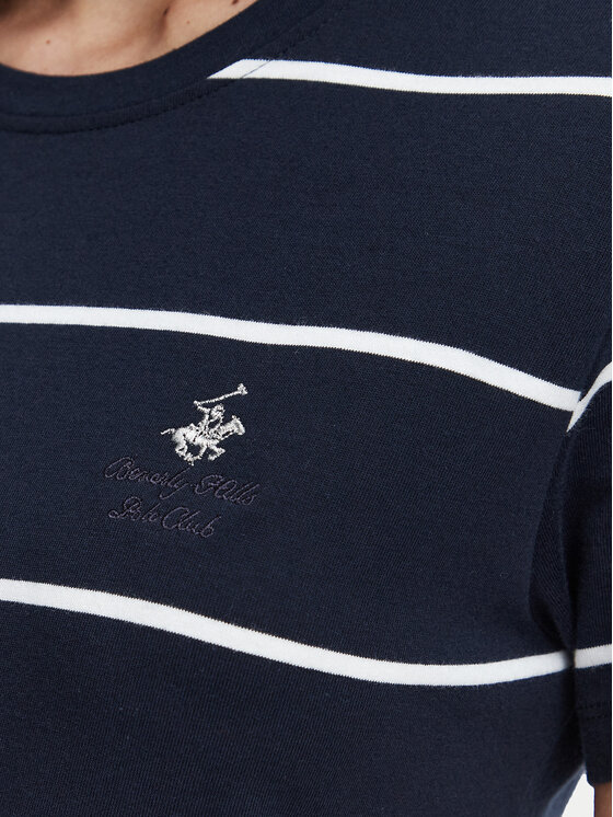 Beverly Hills Polo Club Beverly Hills Polo Club T-Shirt P-SS26W-TS0162 Σκούρο μπλε Regular Fit