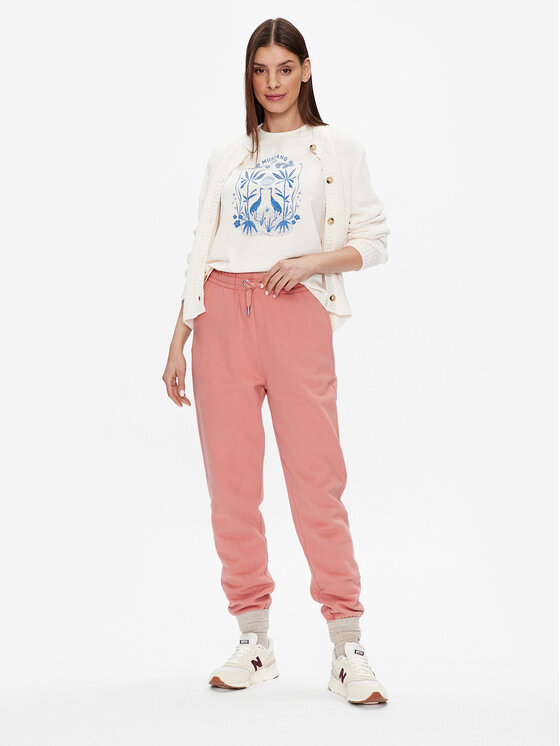 Mustang Mustang Marškinėliai Alina 1013388 Écru Regular Fit